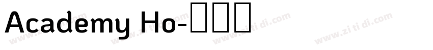 Academy Ho字体转换